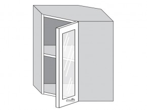 1.60.3у Шкаф настенный (h=720) угловой на 600мм со стекл. дверцей в Ревде - revda.магазин96.com | фото