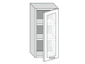 19.40.3 Шкаф настенный (h=913) на 400мм с 1-ой стекл. дверцей в Ревде - revda.магазин96.com | фото