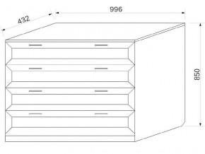 Комод с 4-мя ящиками в Ревде - revda.магазин96.com | фото
