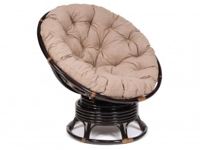 Кресло-качалка Papasan w 23/01 B с подушкой Antique brown, экошерсть Коричневый в Ревде - revda.магазин96.com | фото