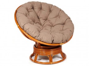 Кресло-качалка Papasan w 23/01 B с подушкой Cognac, экошерсть Коричневый в Ревде - revda.магазин96.com | фото